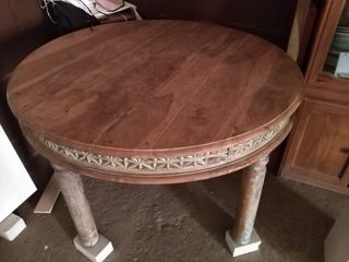 Mesa madera redonda