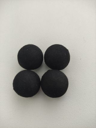 Conjunto botones vintage forrados tela 1