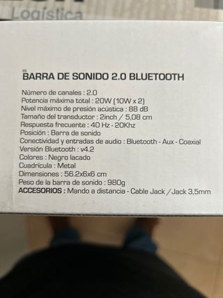Mini barra de sonido TV
