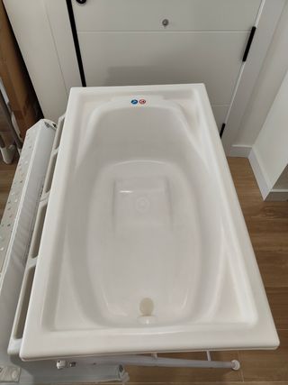 Bañera bebé con cambiador