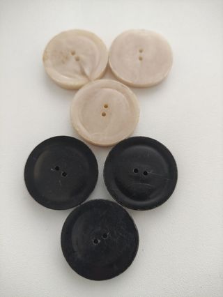 Conjunto de botones vintage dos colores