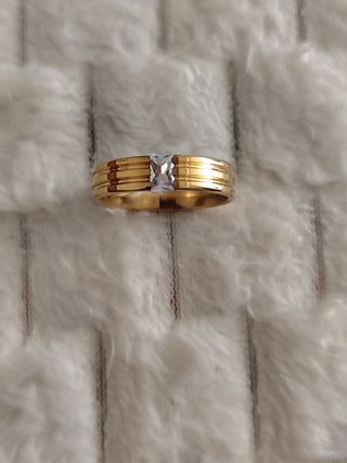 Alianza 💍de hombre acero oro