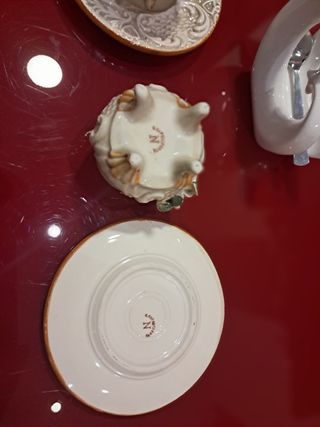 Tazzine in porcellana di capodimonte vintage