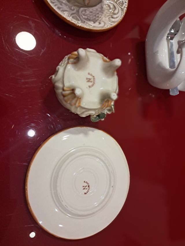 Tazzine in porcellana di capodimonte vintage