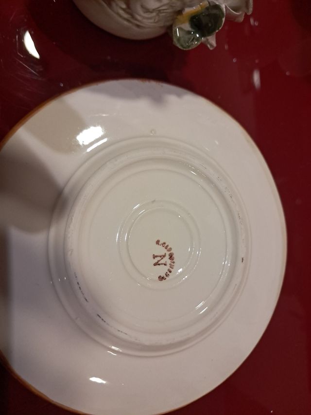 Tazzine in porcellana di capodimonte vintage