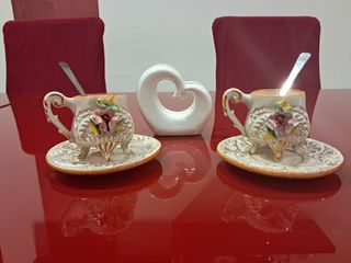 Tazzine in porcellana di capodimonte vintage