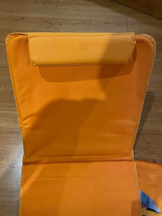 Esterilla de playa con inclinacion