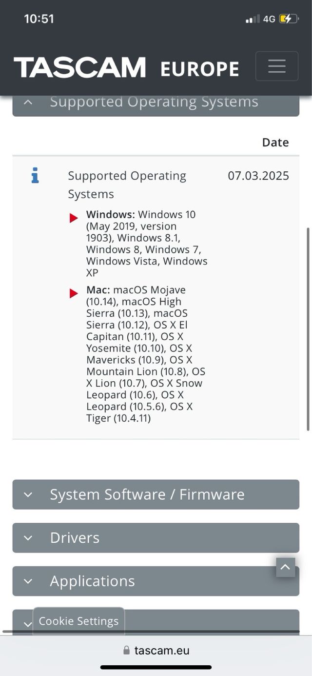 Tarjeta de sonido externa TASCAM US-122 MKII