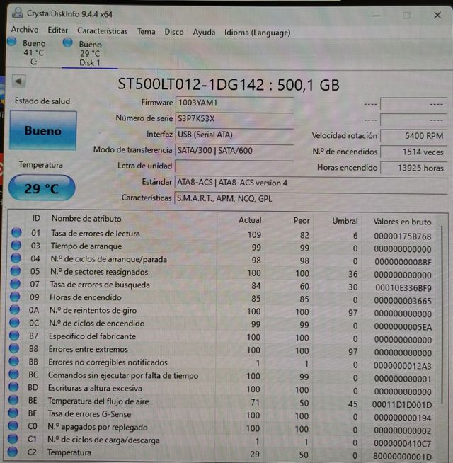 Disco Seagate 500GB