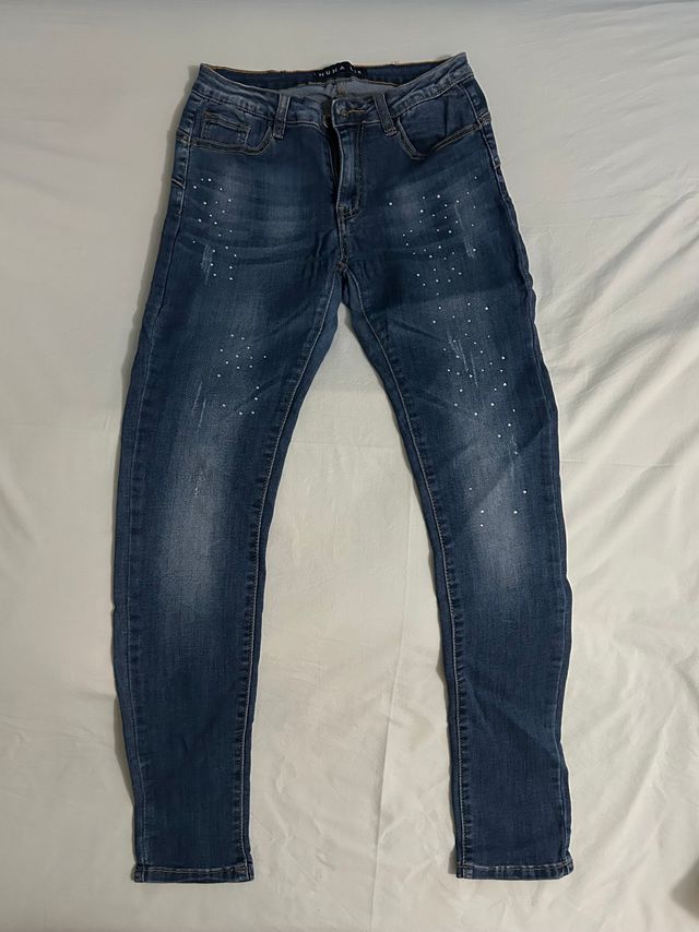 HOT Jeans Donna Giubbino Jeans Nuna Lie Jeans Strass Nuna