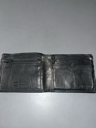 Cartera de cuero negro Billabong