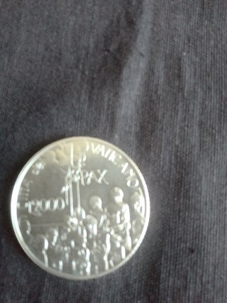 MONEDA DE PLATA L 2000.
