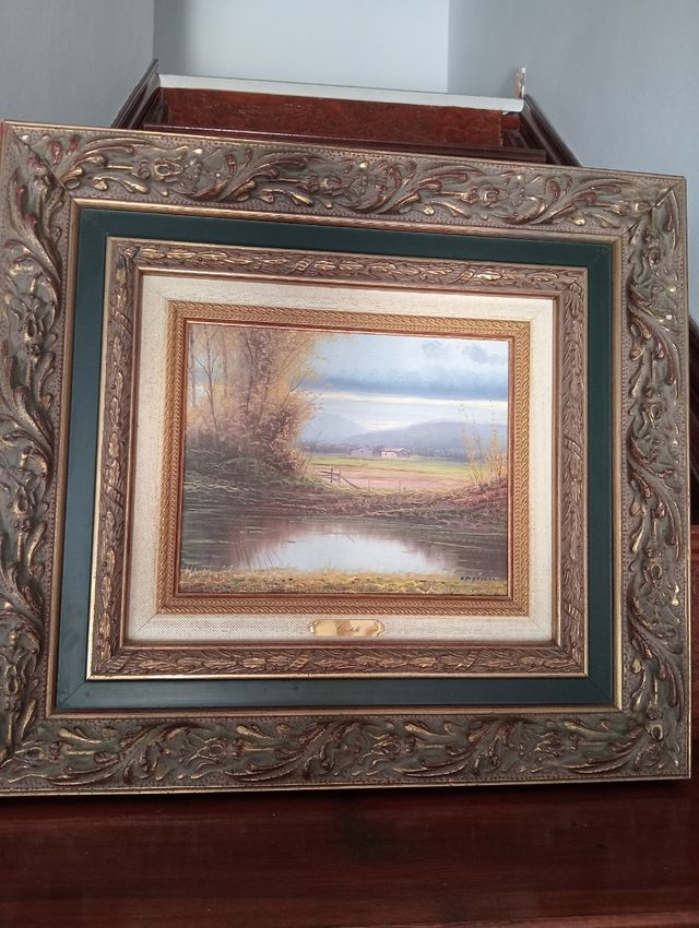 Pareja de cuadros oleo