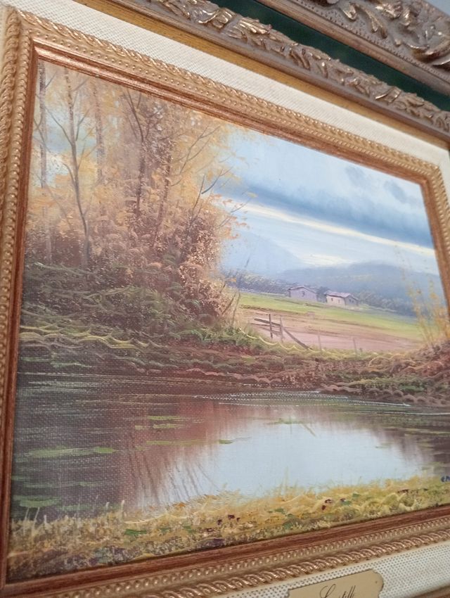 Pareja de cuadros oleo