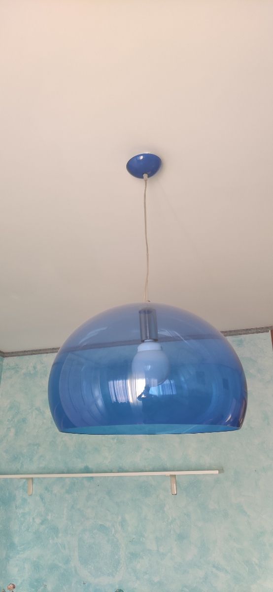 Lampadario cameretta blu