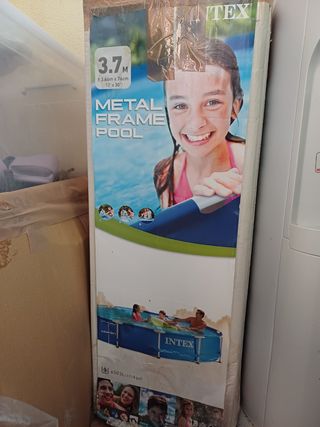 Piscina intex y bomba FILTRO AZUL NO ESTA.