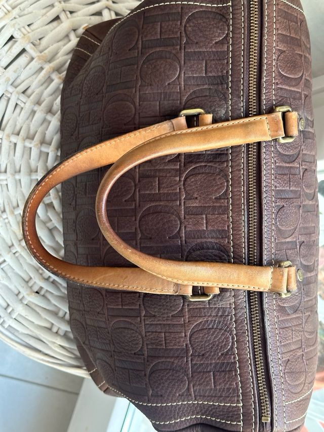 Andy Bolsos Marrones Grandes Bolso Carolina Herrera Andy 10 De