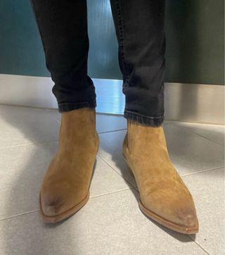 Stivali stivaletti texani camoscio Marco tg 40