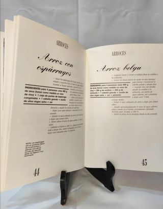 Libro, recetas, retro, decoración