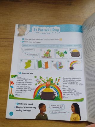 Libro inglés 3° primaria All about us. Oxford.