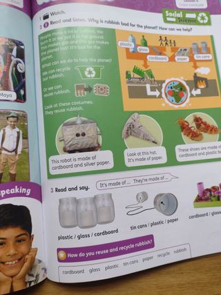 Libro inglés 3° primaria All about us. Oxford.