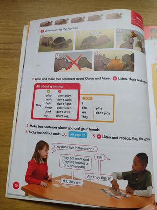 Libro inglés 3° primaria All about us. Oxford.