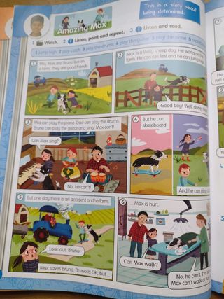Libro inglés 3° primaria All about us. Oxford.