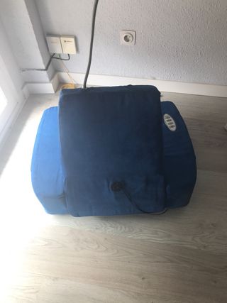 Cojin sillón lectura luz calor masaje