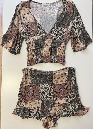 Conjunto top y pantalon corto