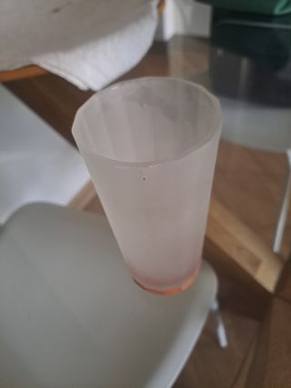 Bicchiere in vetro smerigliato vintage