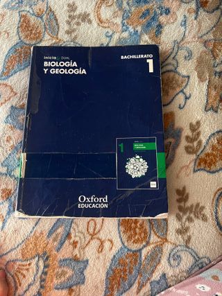 Libro de biología y geología 1°bachillerato