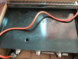 Plancha cocina profesional.