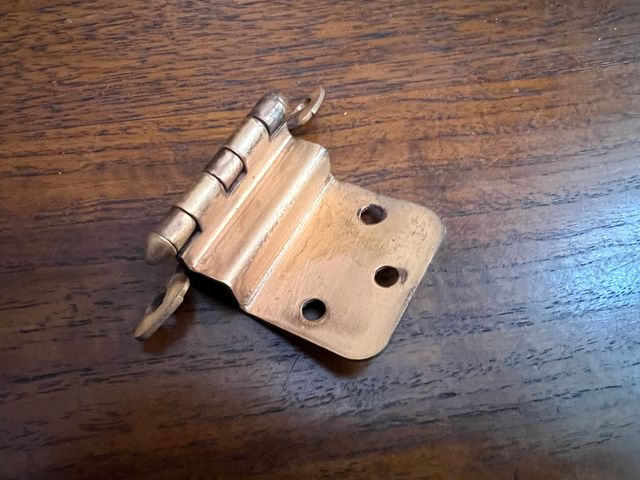 8 Bisagras medianas Cobre Rojo Antiguo