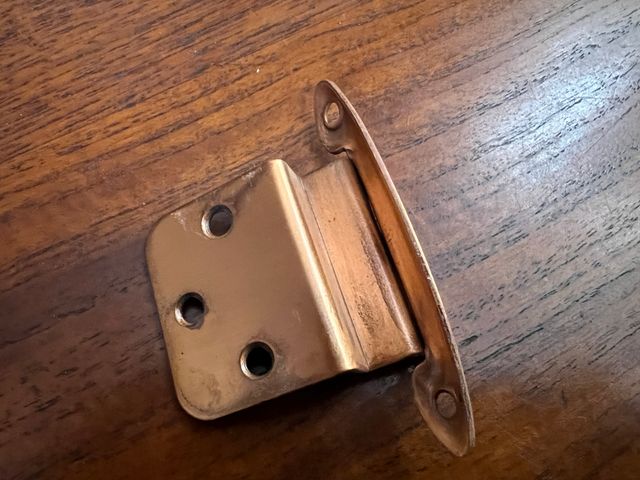 8 Bisagras medianas Cobre Rojo Antiguo