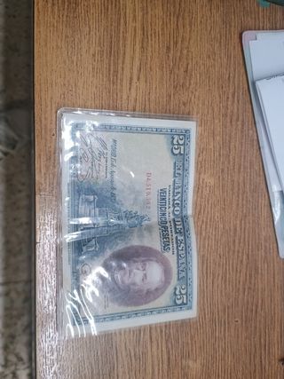 Billete 25 pesetas 1928