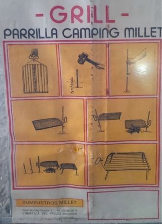 Barbacoa / Parrilla portátil camping multiposicion