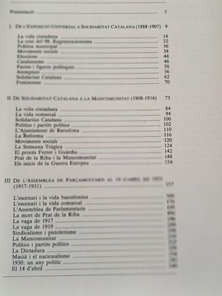 Història de Catalunya 1888-1931
