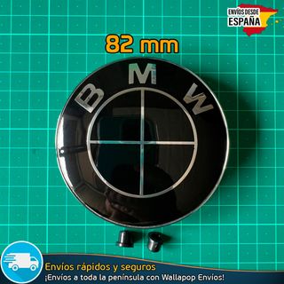 BMW 82mm Emblema Escudo Logo Capó o Maletero Negro