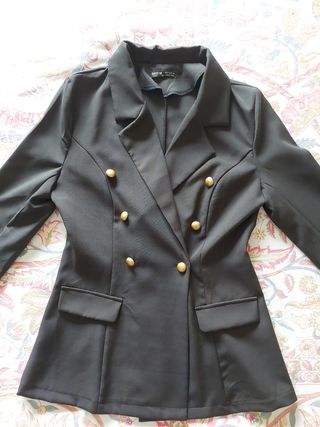 Blazer Nero bottoni dorati