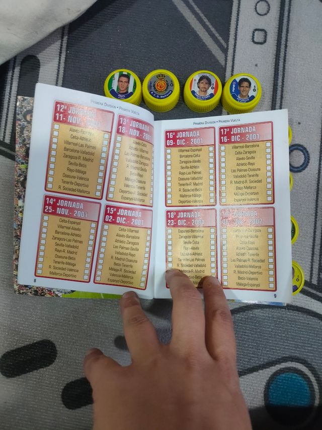 Pack tapones pepsi Futbol + calendario