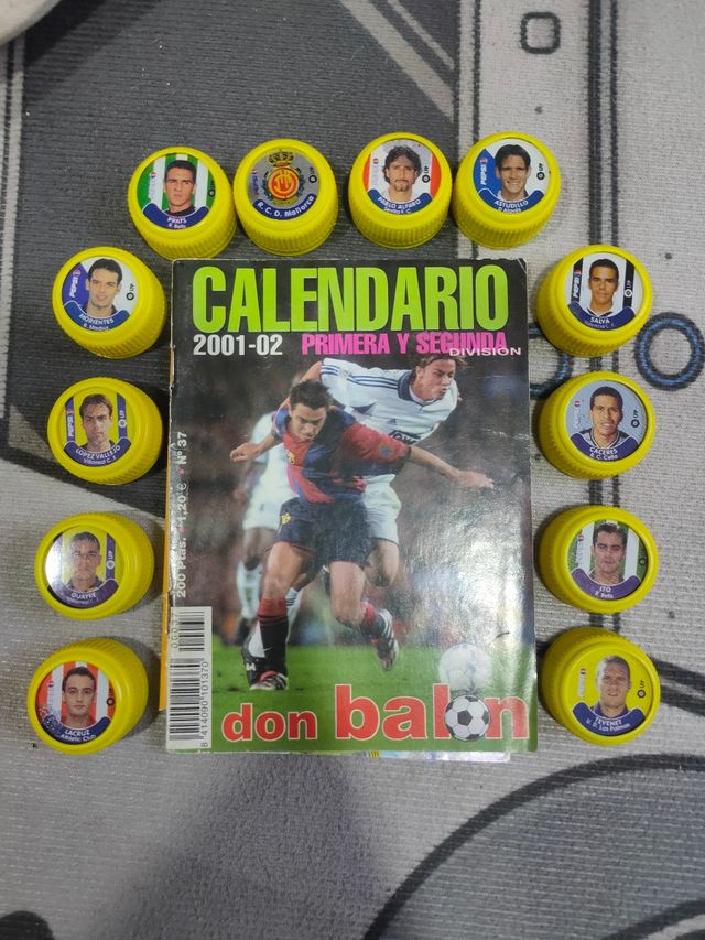 Pack tapones pepsi Futbol + calendario