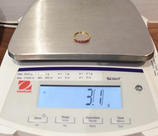 SORTIJA DE ORO 18K/3.1Gr