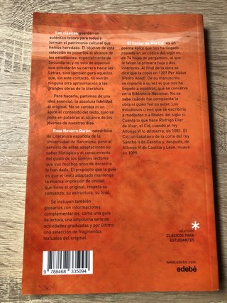 Libro Cantar de mio Cid