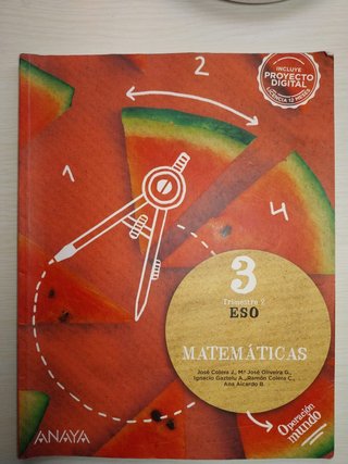 Libros Matemáticas 3 Eso Anaya