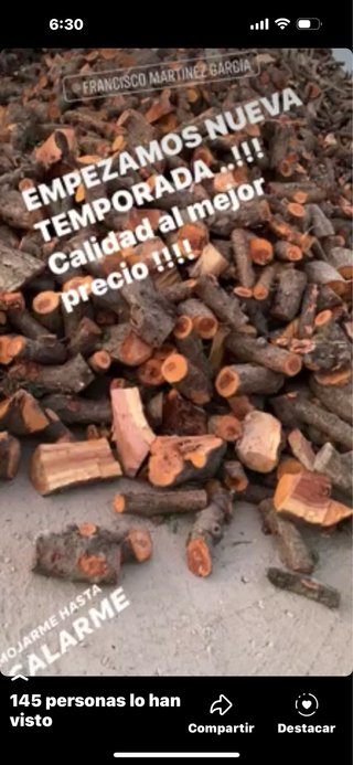Venta de leña en murcia