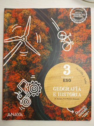 Libros Geografía e Historia 3 Eso Anaya
