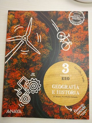 Libros Geografía e Historia 3 Eso Anaya