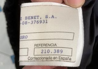 Abrigo de astracán Karakul negro | Talla XL