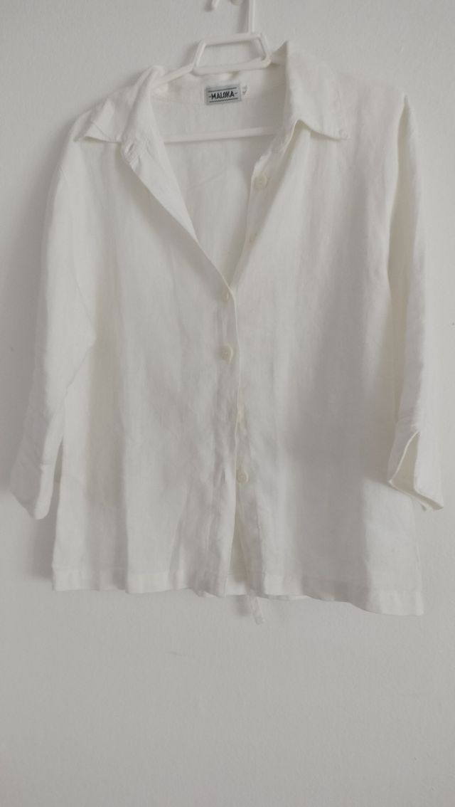 Chaquetilla lino blanca