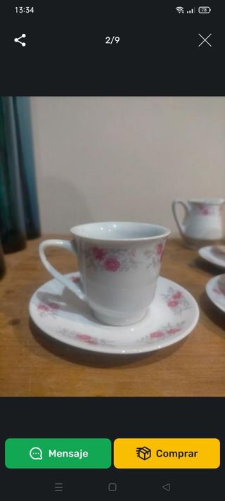 Juego Té loza china.